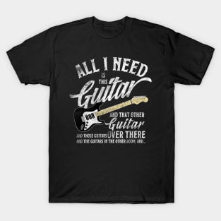 Guitar T All I Need Is Music Electric Love T-Shirt